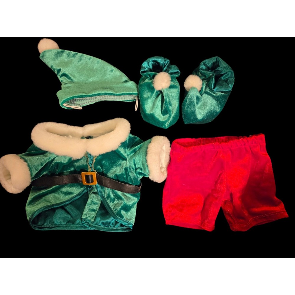 Y2K‎ Build A Bear Christmas Elf Outfit BABW Plush Bears (5 Pc) *See Callout*